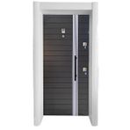 Tezdoor Çelik Kapı, Tırnaklı Sistem Çelik Kapı, Antrasit Kasalı Antrasit Düz Model Daire Kapısı Sol