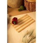 Tezgah Üstü Bambu Kesme Tahtası, Kaymaz Ekmek Tahtası 20X30X1.4 Cm, Kesme Tepsisi