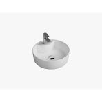 Tezgah Üstü Set Üstü Lavabo 45 Çap Delikli Yuvarlak Quarter Bath Round Line
