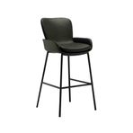 Tezgah Yüksekliğinde Bar Tabureleri, Basit Bar Taburesi Ev Adası 75cm Yüksek Tabure Hafif Lüks Modern Bar Tezgahı Yüksek Sandalye Mutfak Adası Tabureleri(Siyah)