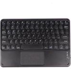 TezMax Casper Via S10 10.1" Uyumlu Kablosuz Bluetooth Şarj Edilebilir Touchpad'li Q Klavye - Siyah