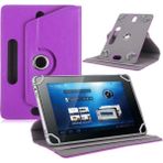 TezMax Casper Via S10 Uyumlu 10.1" Dönerli Standlı Deri Tablet Kılıfı - Mor