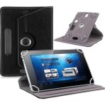 TezMax Reeder M10 Pro Lte Uyumlu 10.1" Dönerli Standlı Deri Tablet Kılıfı - Siyah