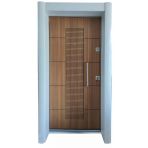 Tezwood 1593 Statik Kasalı Beyaz Renk Düz Model Daire Giriş Kapısı, Çelik Kapı, Villa Kapısı