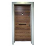 Tezwood 1650 Beyaz Statik Kasalı Düz Model Daire Kapısı, Villa Kapısı, Çelik Kapı
