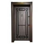 Tezwood 2467 Eskitme Tanganika Kabartmalı Model Daire Giriş Kapısı, Çelik Kapısı, Villa Kapısı