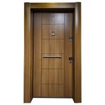Tezwood 3654 Ahşap Kaplama Daire Çelik Kapı Rustik Model