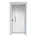 Tezwood Çelik Kapı Sac Kasa, Tırnaklı Çelik Kapı, Daire Kapısı, Çelik Kapı, Beyaz Renk Çelik Kapı