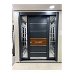 Tezwood Kompozit Çelik Kapı Dış Mekan Yağmura Dayanıklı Çelik Kapılar Tırnaklı Sistem Antrasit