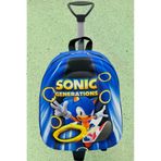 Tezzgelsin 297400215 Kirpi Sonic 3D Baskılı Çekçekli Anaokulu Kreş 2-6 Yaş Sırt Çantası Ve Okul Çantasıv