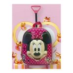 Tezzgelsin 80408122 Kız Çocuk Anaokulu Çantası Mickey Mouse Figürlü 5D Baskılı Mini Fare Çekçekli Tekerli Sırt Çantası