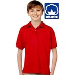 Tezzgelsin Erkek Çocuk %100 Pamuklu Polo Yaka T-Shirt Günlük ve Okul Uniforma Okul T-Shirt - Kırmızı - 14 - 15 Yaş