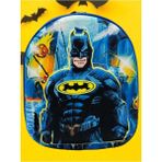 Tezzgelsin Erkek Çocuk Yarasa Adam Batman Kabartma Baskılı Anaokulu Sırt Çantası ve Okul Çantası - Mavi
