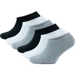 Tezzgelsin Kadın Pamuklu Görünmez Sneakers Çorap 6 Adet - 36 - 40 - Siyah - Beyaz - Gri
