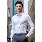 Tezzgelsin Slim Fit Uzun Kol Nefes Alan Kolay Ütülenen Kravatlık Dört Mevsim Erkek Gömlek - Beyaz