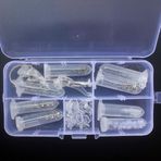 TF Gözlük Onarım Seti Gözlük Onarım Kiti Gözlüklü Optik Onarım Aracı Vidalar Burun Pedleri (Gözlük Onarım Seti)