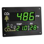 Tfa Dostmann Co2 Monitörü AIRCO2NTROL Observer, 31.5002, Xl Ekran, Açık Planlı Ofisler/okullar/resepsiyonlar Için Ideal, Gülen Yüzler, Sıcaklık ve Nem Içeren Trafik Işığı Ekranıyla, Siyah