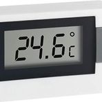 TFA Dostmann Dijital termometre, çok yönlü kullanılabilir, iç sıcaklık, oda iklimi, beyaz, U 54 x G 16 (30) x Y 39 mm