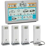 Tfa Dostmann Wlan Hava Durumu İstasyonu Tfa.me Id-02, 35.8100.54.99 Wetter.com'dan 3 İla 6 Günlük Özel, Profesyonel Hava Durumu Tahmini, Çevrimiçi Portal, 4 Kablosuz Dış Mekan Sensörü