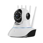 TFixol 1080P Securi Kameralar 360°Dönebilen Bebek Ev Videosu 10m İki Yönlü Konuşma Bebek Yaşlı Evcil Hayvan İzleme için Hareket Algılama Beyaz