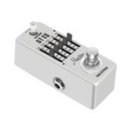TFixol 5 Bantlı EQ Pedal Elektrik Gitar Ekolayzer 100Hz 250Hz 630Hz 1.6kHz 4kHz Gerçek Bypass 1/4 İnç Mono Metal Kabuk Efekt Pedal Aşırı Yük Bozulma Gecikme Yankılanma Gümüş 9,5x4,2x5,2 cm