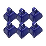 TFixol 6 Paket İnek Çanları 3 İnç Metal İnek Çanı Gürültü Çıkarıcılar Spor Etkinlikleri Ayak Oyunları Tezahü Gürültü Çıkarıcılar Düğünler İnek Çanları Kendin Yap Aksesuarları 6'lı Paket
