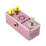 TFixol Gitar Yayı Ters Pedalı Elektro Gitar Efekt Pedalı Gerçek Bypass Çinko Alaşım Kabuk DC 9V 6.35mm Giriş/Çıkış Arayüzü MIX/DWELL 2 Düğmeler Gitar Yayı Ters Efektörü Pembe