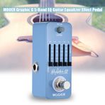TFixol Grafik G Gitar Ekolayzer Efekt Pedalı 5 Bantlı EQ True Bypass Tam Metal Gövde