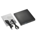 TFixol Harici CD-RW Sürücüsü USB2.0 Evrensel CD-RW Yazıcı Sürücüsü DVD/CD Okuyucu Oynatıcı Siyah