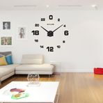 TFixol Modern 3D Kendin Yap Duvar Saati Saatleri Büyük Horloge Saat Akrilik Cam Ayna Etkisi Ev Oturma Odası Dekor Dekorasyonu 2