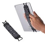 TFY iPad Mini4 iPad Air (iPad Air 2), iPad Pro 9,7 inç - Samsung Galaxy Tab ve Note - Google Nexus ve Daha Fazlası ile Uyumlu Tabletler için Güvenlik El Kayışı - Siyah/Gri (İki Parça)