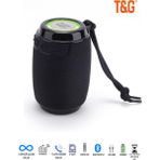 Tg Bluetooth Hoparlör Kablosuz Hoparlör Ses Bombası Extre Bass Yüksek Ses Ritim LED Işık - Siyah