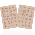 TgoBeauty 1,5 mm kalınlığında silikon minik dövme uygulama cilt aile aşk tasarımı ile anne ve bebek, hamilelik, baba ve bebek – gerçekçi eğitim dövme başlayanlar ve sanatçılar için (tip E-pembe ped-1