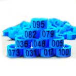 TGOOD Yeni 100 Adet 8 mm 1-100 Numaralı Kümes Hayvanı Bacak Bantları Kuş Güvercin Ördek Halkaları Klips