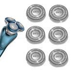 TGSBHIO SH70/71 Yedek Kafaları Bıçaklar Fit Philips Norelco Serisi 7000, Yeni Yükseltilmiş SH70 Çift Bıçaklar norelco 7000 yedek kafaları için