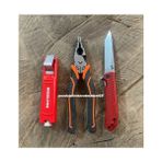Tgt Fit Pense Seti Cobalt Çelik Pense Izeltaş Kablo Sıyırıcı Bordo Çakı 3lü Set - 3 LÜ SET - Kırmızı - Gri