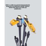 Tgzm Hızlı Şarj Destekli 65W Örgülü Usb-C ve Usb-A Çoklu Şarj Kablosu - TG0012-2RGMB6 - Renkli