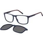 Th 2281/C 8rum9 55 Tommy Hilfiger Klipsli (Clip-On) Polarize Güneş Gözlüğü - Mavi - Kırmızı