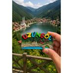 TH Trabzon Hatırası Trabzon Uzungöl ve Sümela Manastırı Magnet Seti (2 Adet) – Sticker Hediyeli