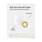 Thank You Farmer Rice Pure Gel and Cream / Pirinç Özlü Nemlendirici Canlandırıcı Bariyer Onarıcı Yüz Bakım Kremi 80ml