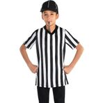 Thapower Referee Gömlek Kostüm Çocuk Genç Siyah ve Beyaz Çizgili Erkek Kız Yürümeye Başlayan Çocuk Ref Jersey