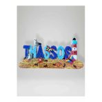 Thassos Temalı Kabartmalı Polyester Magnet Buzdolabı Süsü