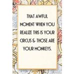 That Awful Moment When You Realize This is Your Circus & Those Are Your Monkeys.: Funny Saying Notebook for Women, School, Teacher, Office , Coworker, Boss, Secret Santa, Parents (110 lined pages)