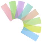Thatyro 8 ADET Yönlendirmeli Okuma Vurgulama Şeritleri Renkli Kaplamalar Kitap Ayracı, Okuma Kılavuzu Şeritleri Disleksi, Öğrenciler, Öğretmenler için Highlighter Çizgi Kitap Ayracı (Yatay Çizgili)