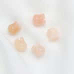 THAYLA 11 x 10 mm 2 adet Çiçek Doğal Taş Boncuk Bilezik Yapımı için Doğal Değerli Taş Boncuklar/Tılsım/Takı Yapımı için Kolye Ucu