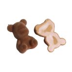 THAYLA 20/24 MM 30 adet kahve peluş ayı yün keçe boncuk küpe anahtarlık yapımı işçiliği firkete kadife kumaş kaplı boncuk Garland