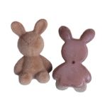 THAYLA 41 x 10 mm 10 adet Peluş Tavşan Yünü Keçe Boncuklar Küpeler için Anahtarlık El İşi Firkete Kadife Kumaş Kaplı Boncuklar Garland Yün Keçe Boncuklar