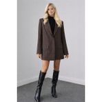 Thb.Edition Kadın Oversize Blazer Ceket - Antrasit
