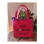 the b bag Uzun Askılı Kanvas Kumaş Omuz Çantası BQNJEUR