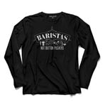 The Barista Coffee Kahve Espresso Maker Syphon2 Uzun Kollu Tişört Baskılı Çocuk T-Shirt Siyah
